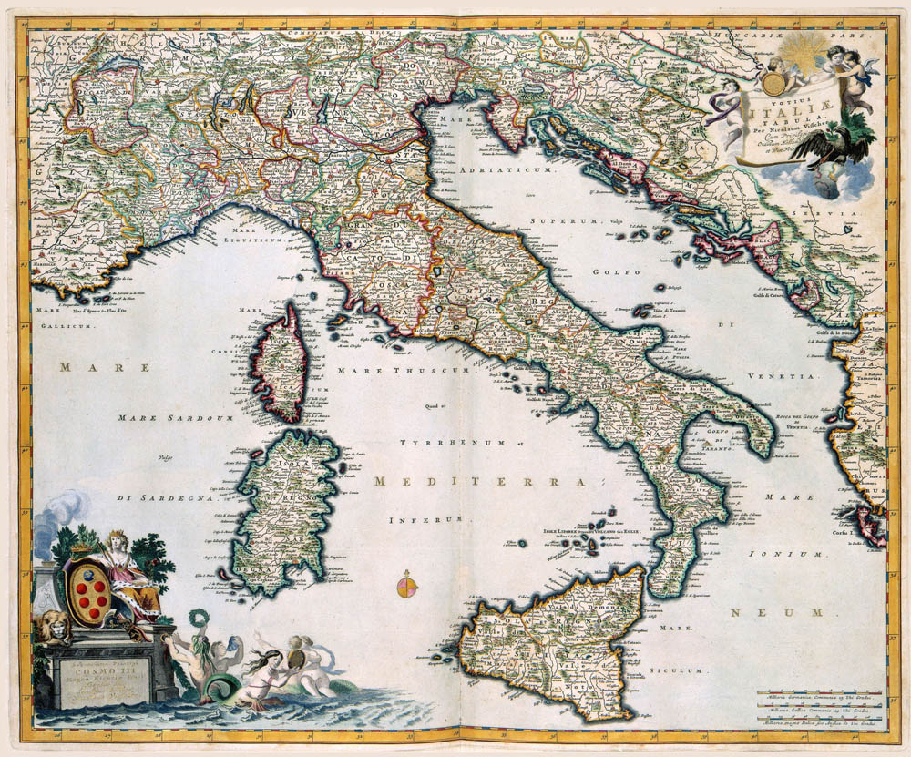 Italië 1681 Nicolaas Visscher